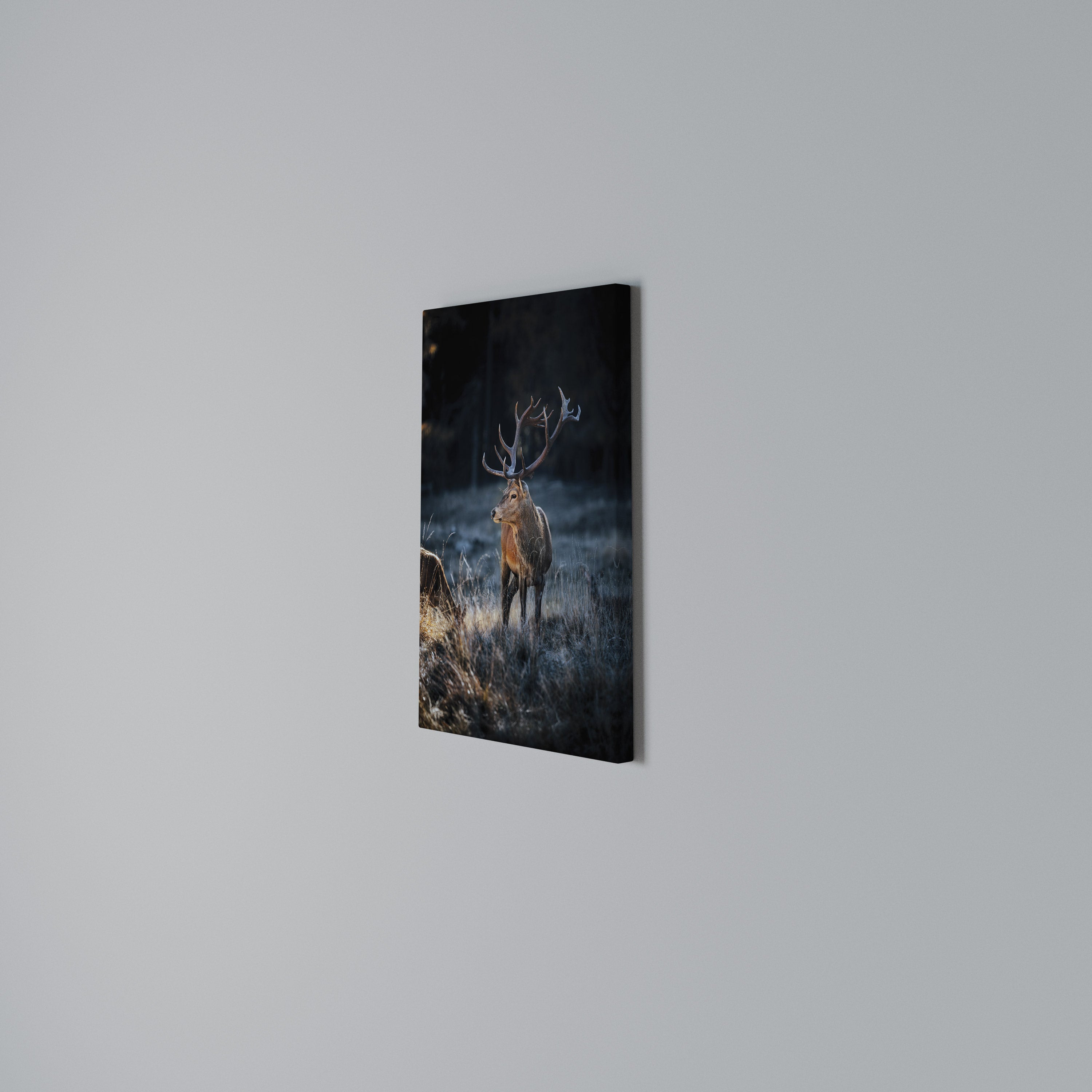 ANTLERED REGALITY Vertical Canvas Print
