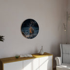 ANTLERED REGALITY Quadro Redondo Decorativo