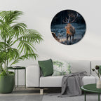 ANTLERED REGALITY Quadro Redondo Decorativo