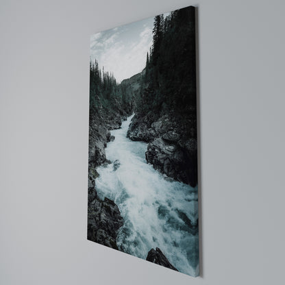 RUSHING REFLECTIONS Quadro em tela vertical