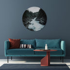 RUSHING REFLECTIONS Quadro Redondo Decorativo