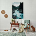 RUSHING REFLECTIONS Peel and Stick Vertical Poster