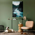 RUSHING REFLECTIONS Peel and Stick Vertical Poster