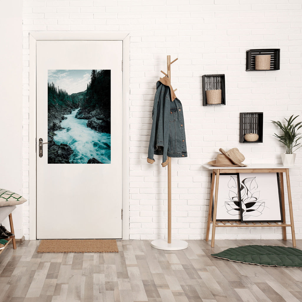 RUSHING REFLECTIONS Peel and Stick Vertical Poster