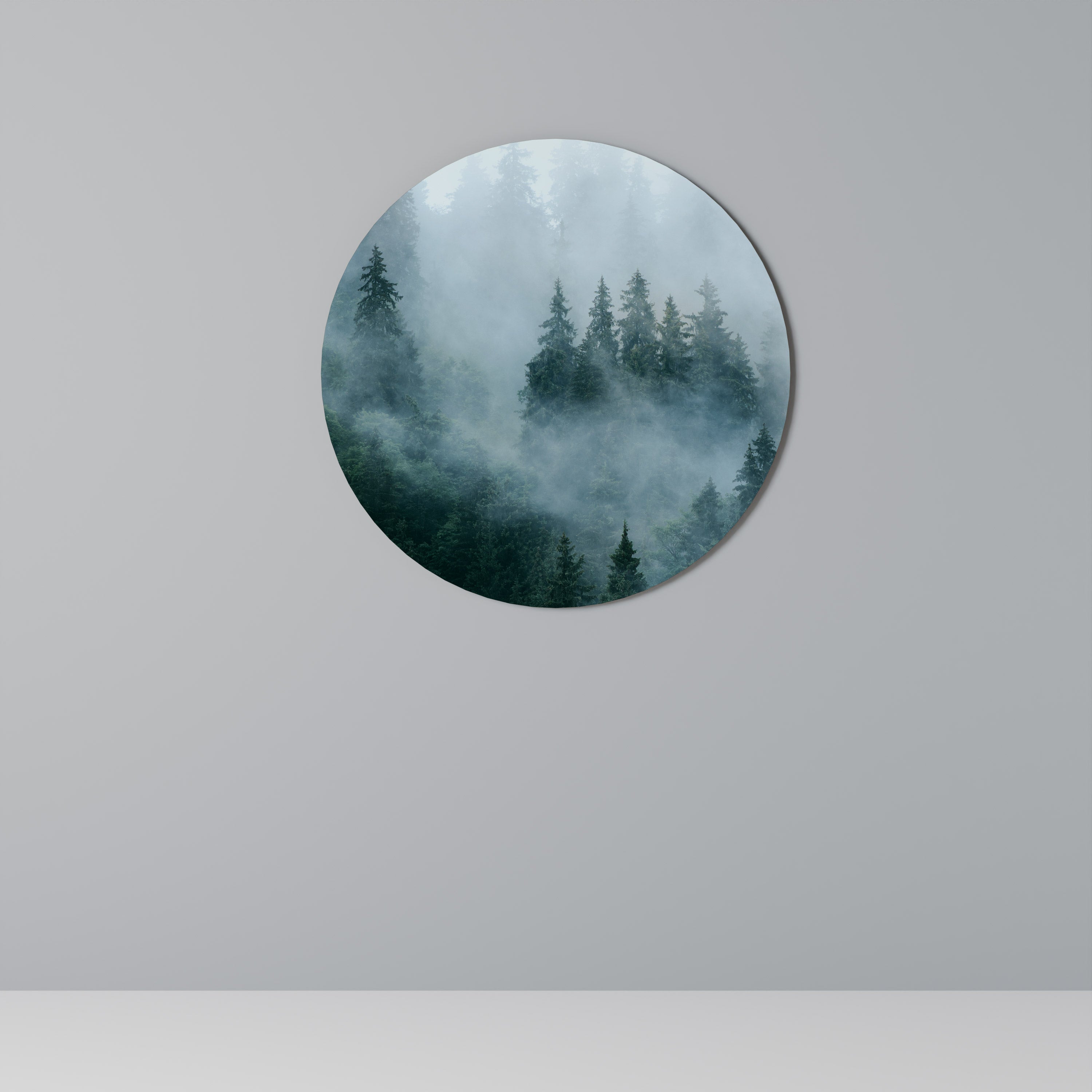 VEIL OF MIST Round Wall Art