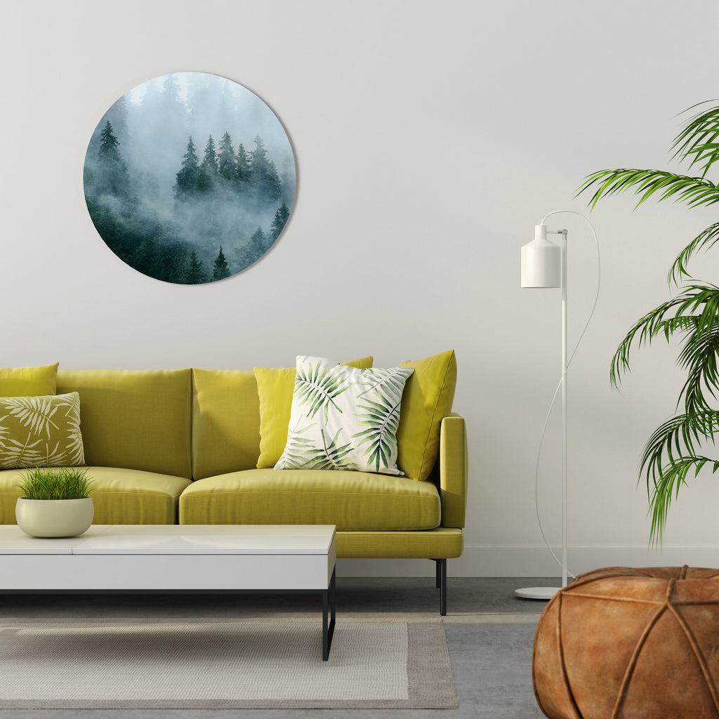 VEIL OF MIST Round Wall Art