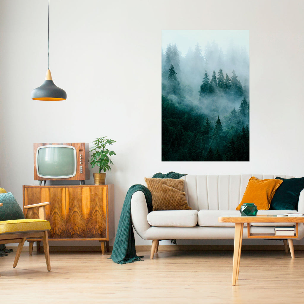 VEIL OF MIST Peel and Stick Vertical Poster