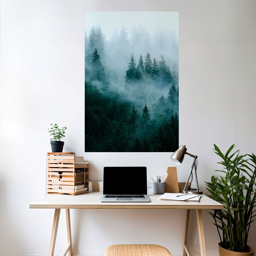 VEIL OF MIST Peel and Stick Vertical Poster