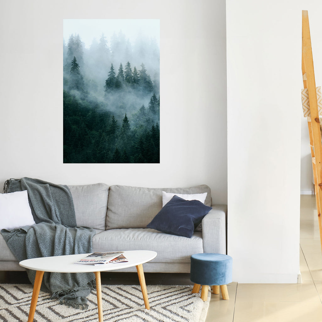 VEIL OF MIST Peel and Stick Vertical Poster