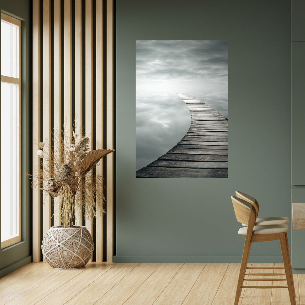 WHISPERING PATHWAYS Peel and Stick Vertical Poster