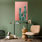 LORD CACTUS Peel and Stick Vertical Poster