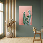 LORD CACTUS Peel and Stick Vertical Poster