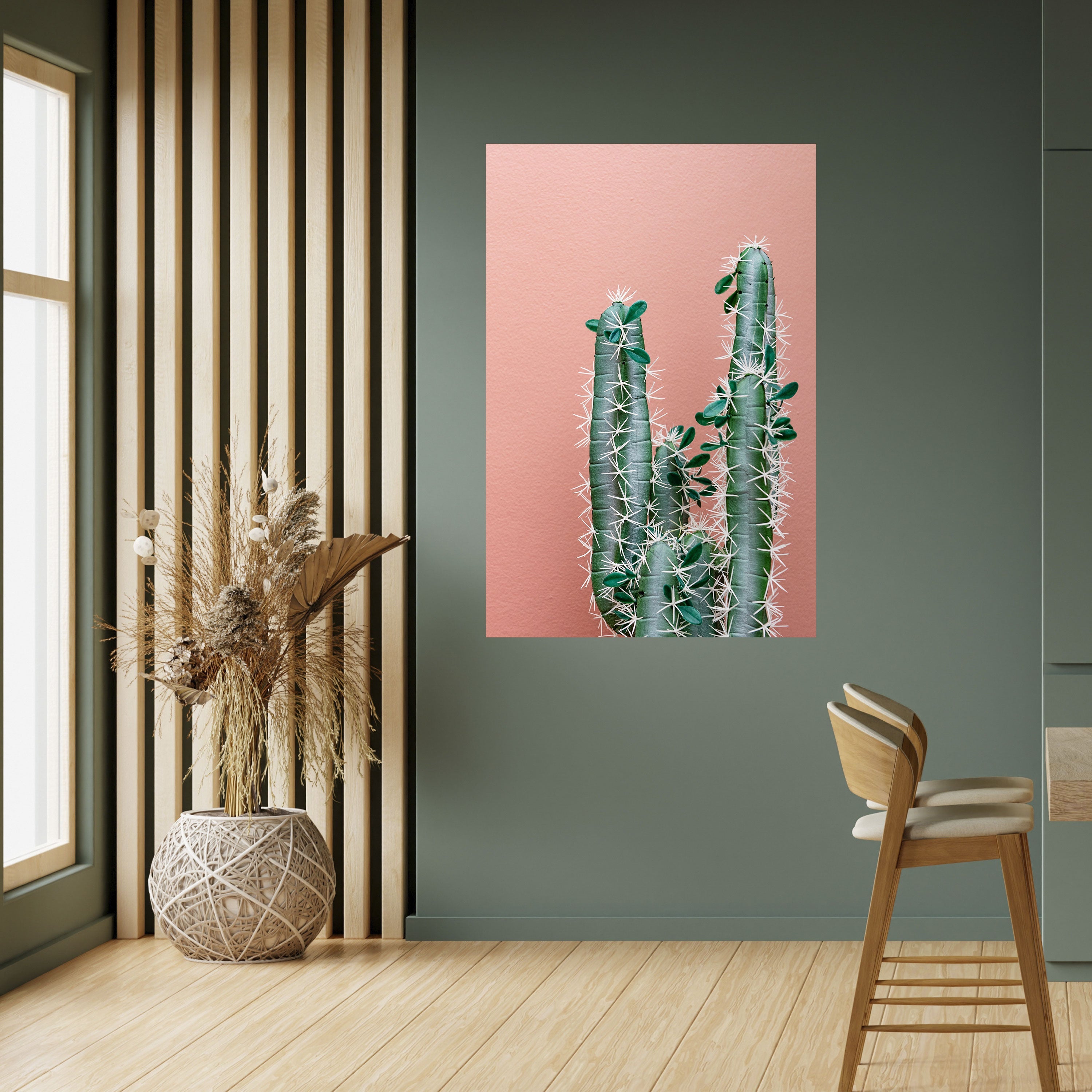 LORD CACTUS Peel and Stick Vertical Poster