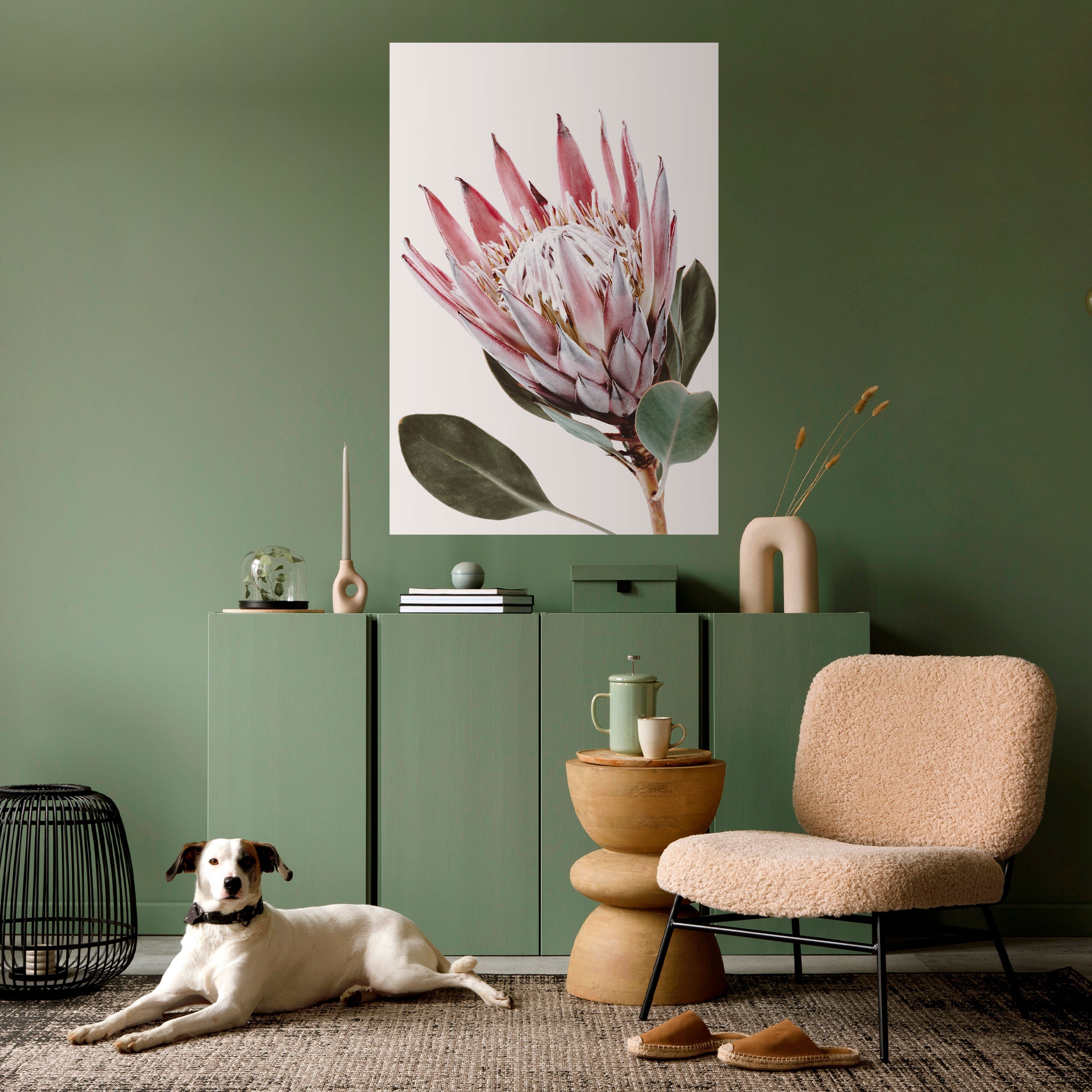 PROTEA FLOWER Poster Vertical Autocolante