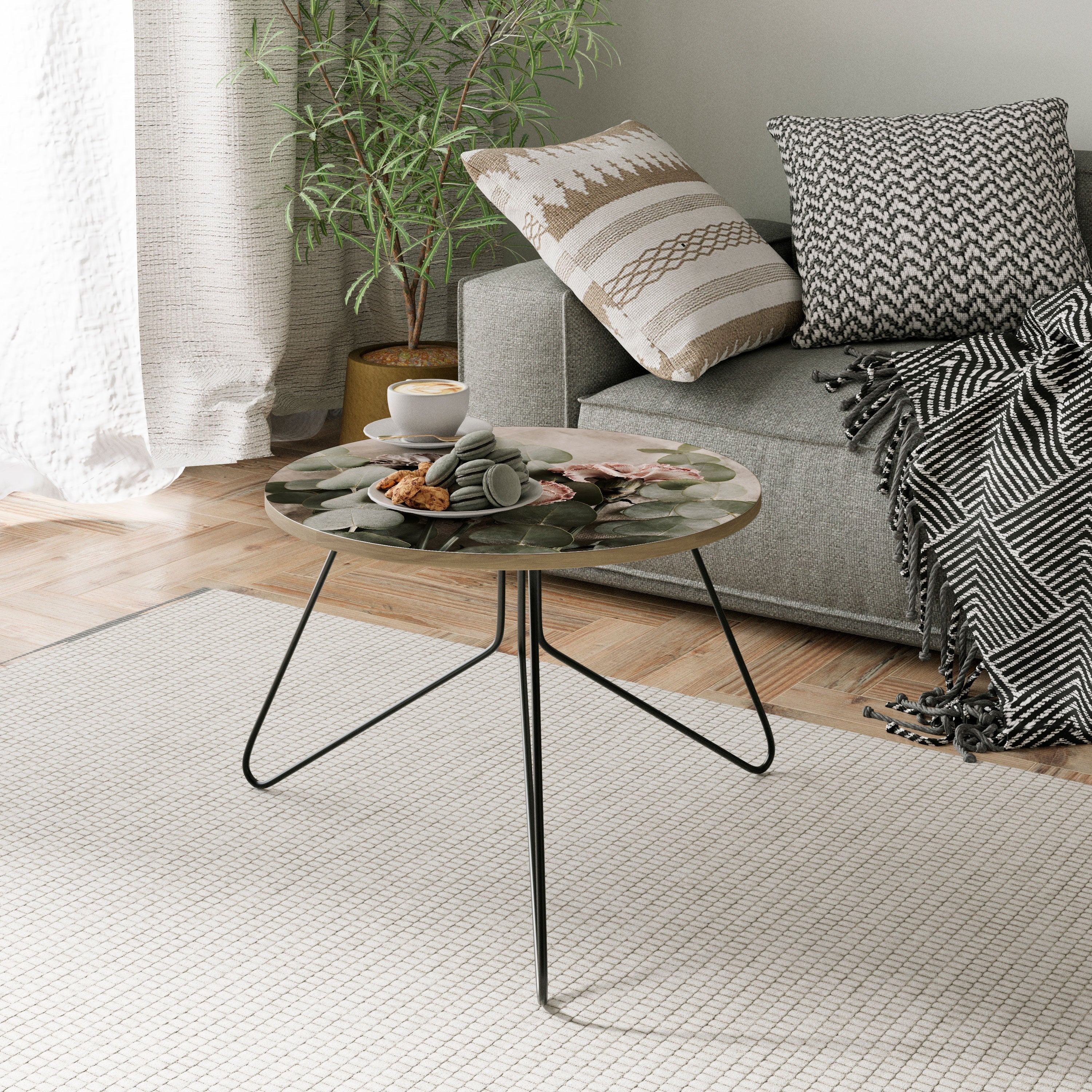 LINEN CLOVES Mesa de Centro 60