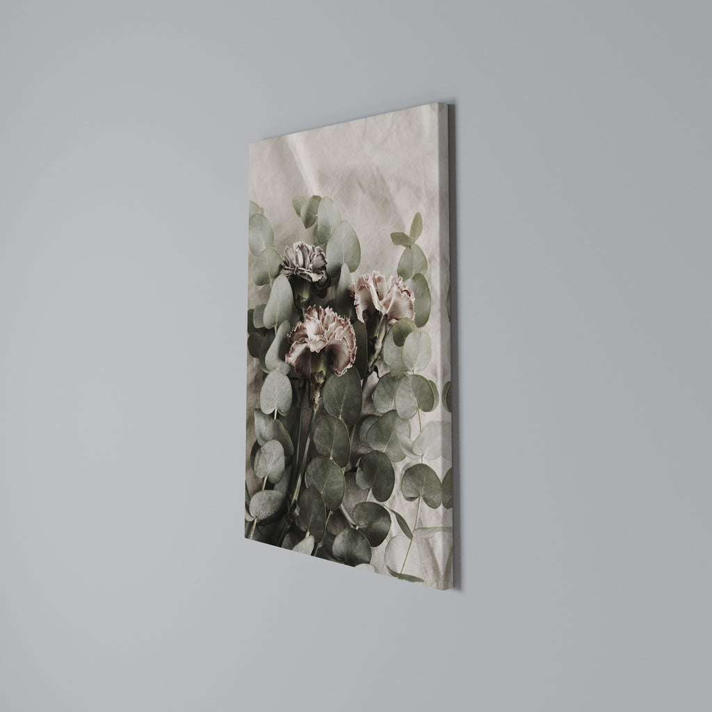 LINEN CLOVES Quadro em tela vertical