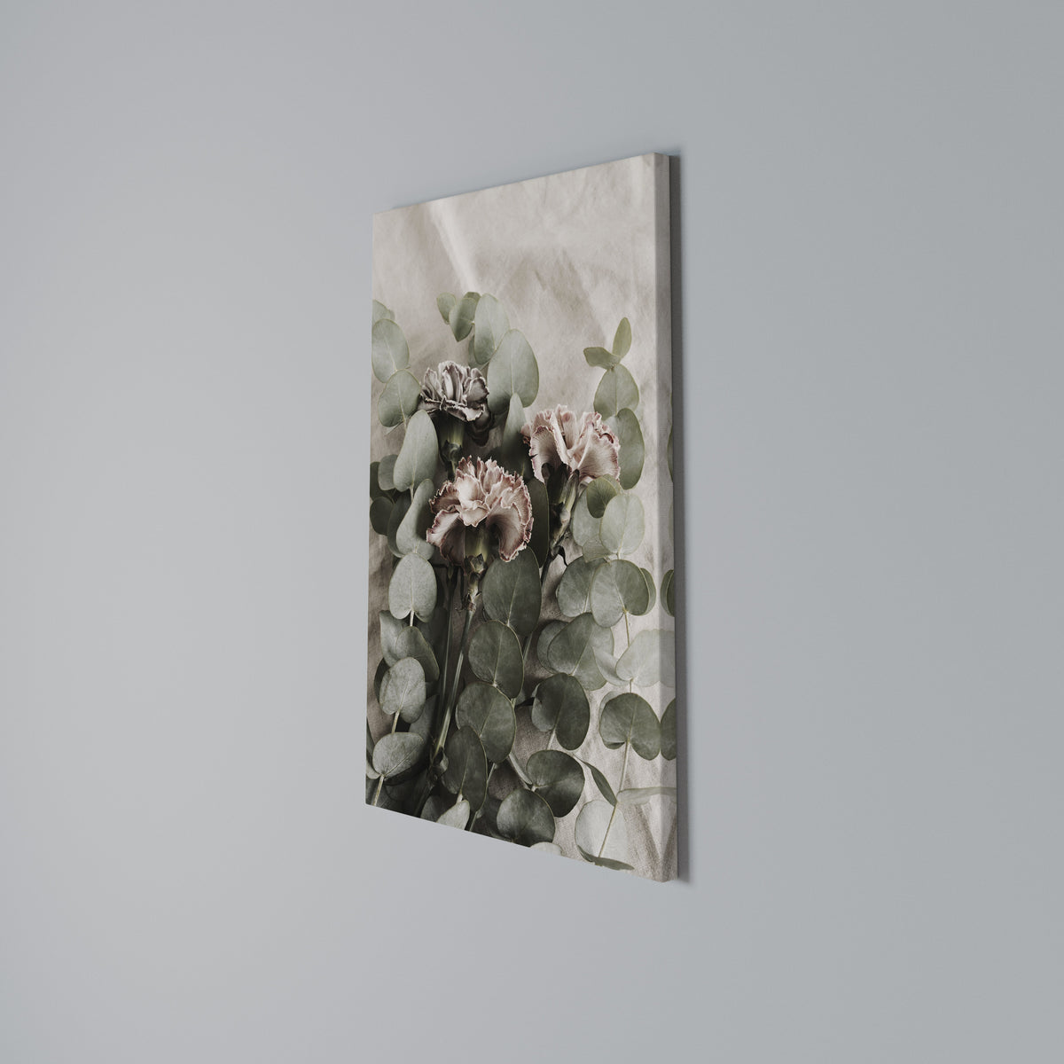 LINEN CLOVES Quadro em tela vertical