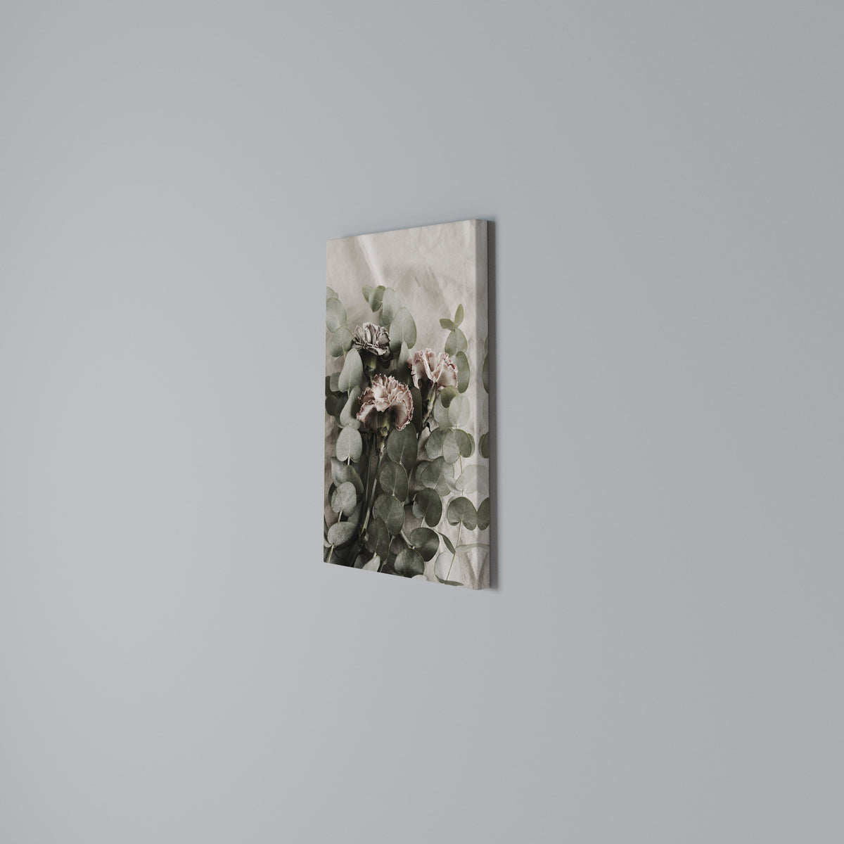 LINEN CLOVES Quadro em tela vertical
