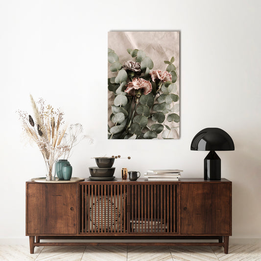LINEN CLOVES Quadro em tela vertical