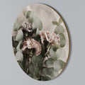 LINEN CLOVES Arte de Parede Redonda