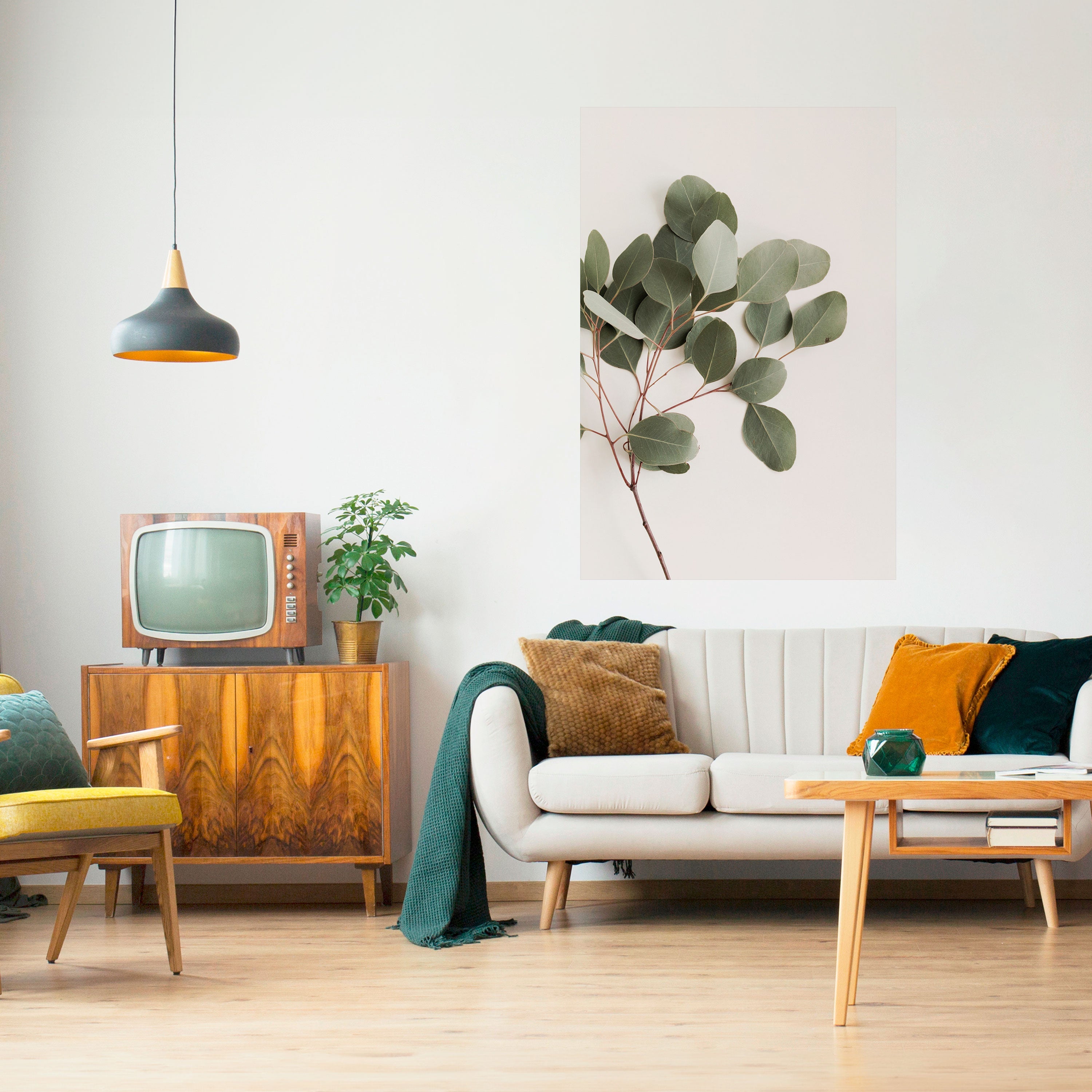 EUCALYPTUS BRANCH Peel and Stick Vertical Poster