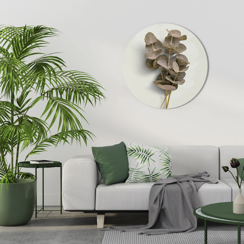 TIMELESS GREENERY Round Wall Art