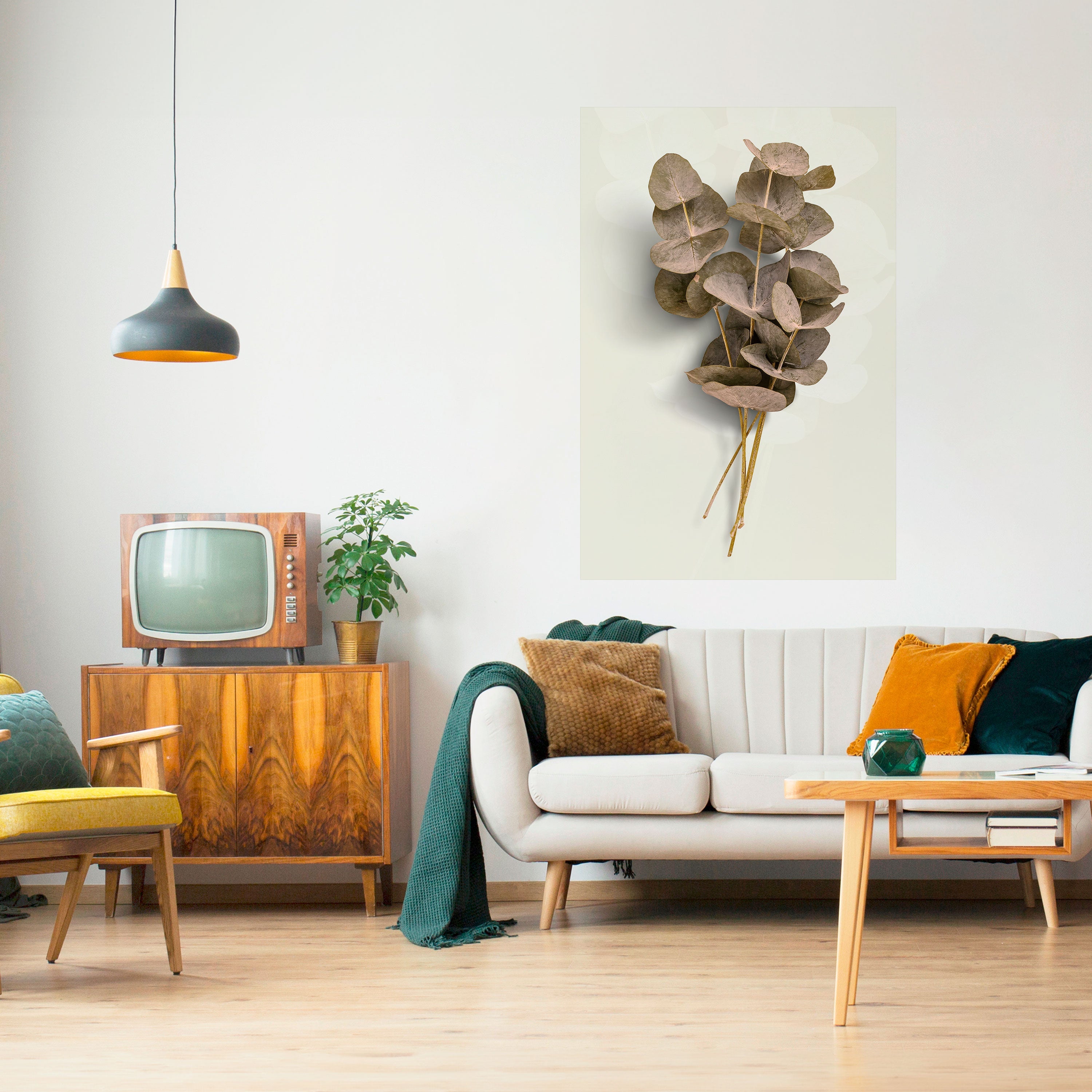 TIMELESS GREENERY Peel and Stick Vertical Poster