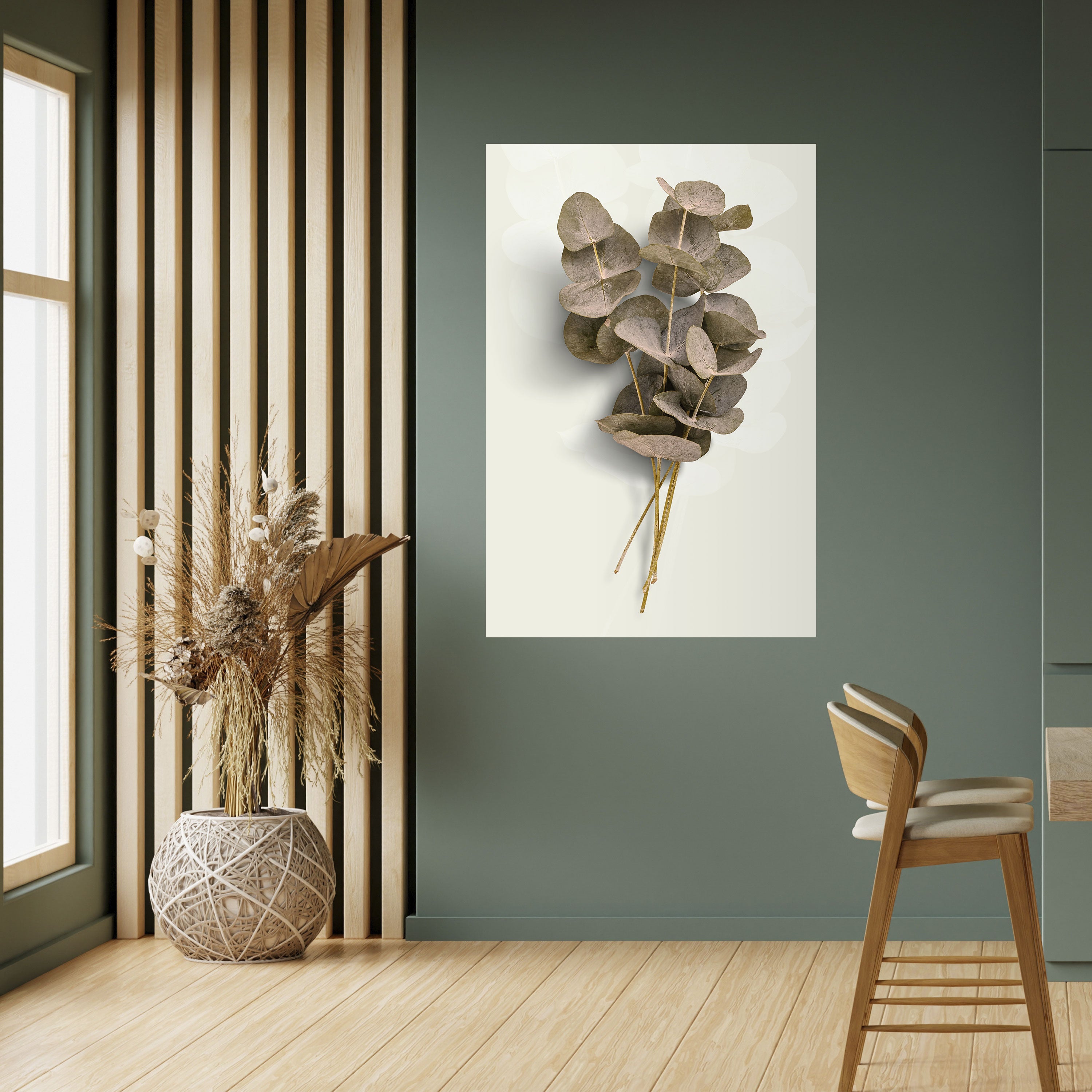 TIMELESS GREENERY Peel and Stick Vertical Poster