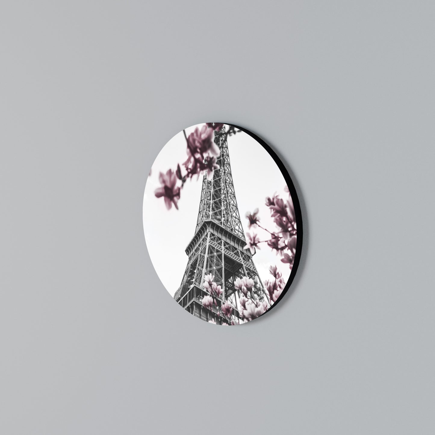 EIFFEL IN BLOOM Arte de Parede Redonda
