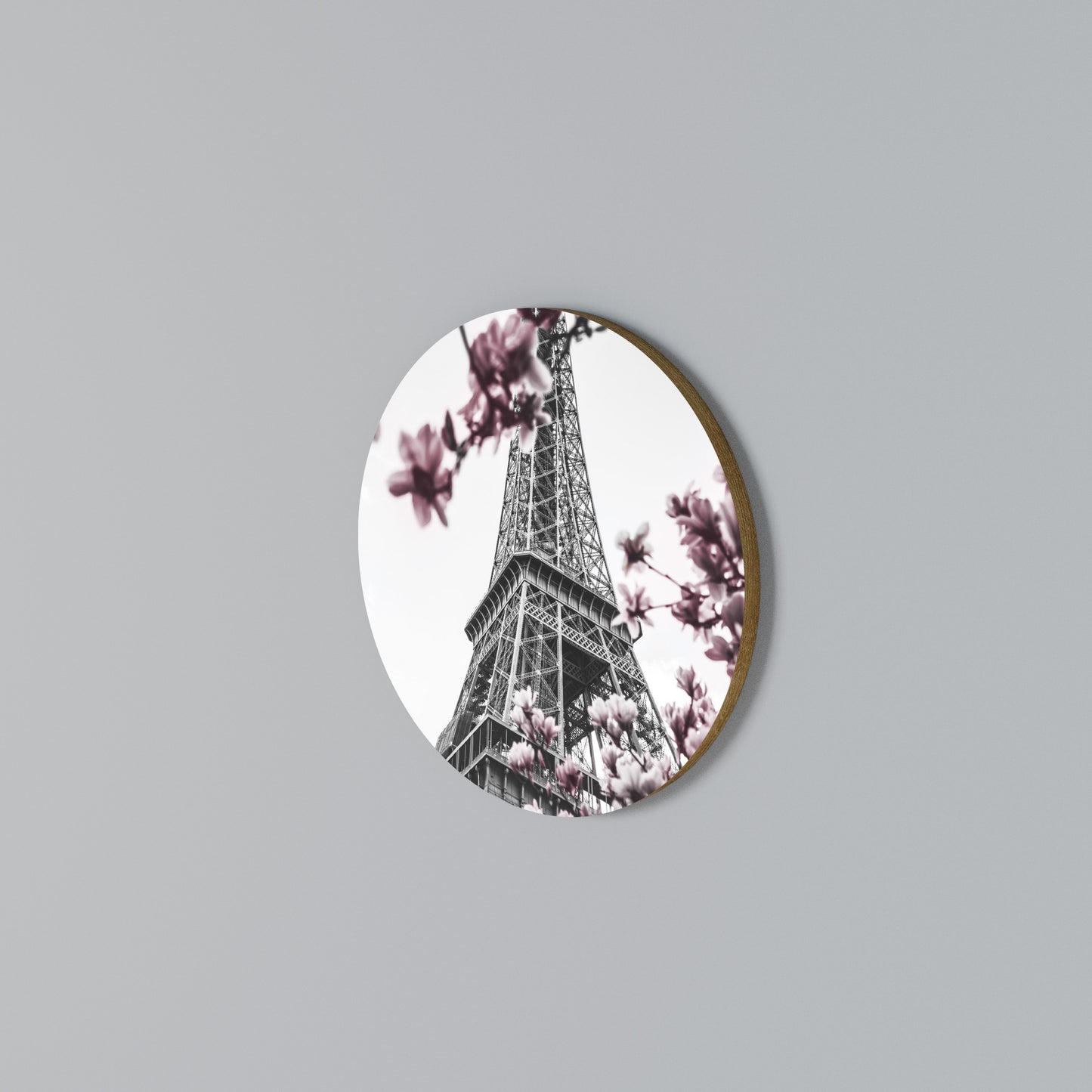 EIFFEL IN BLOOM Arte de Parede Redonda
