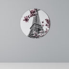 EIFFEL IN BLOOM Quadro Redondo Decorativo