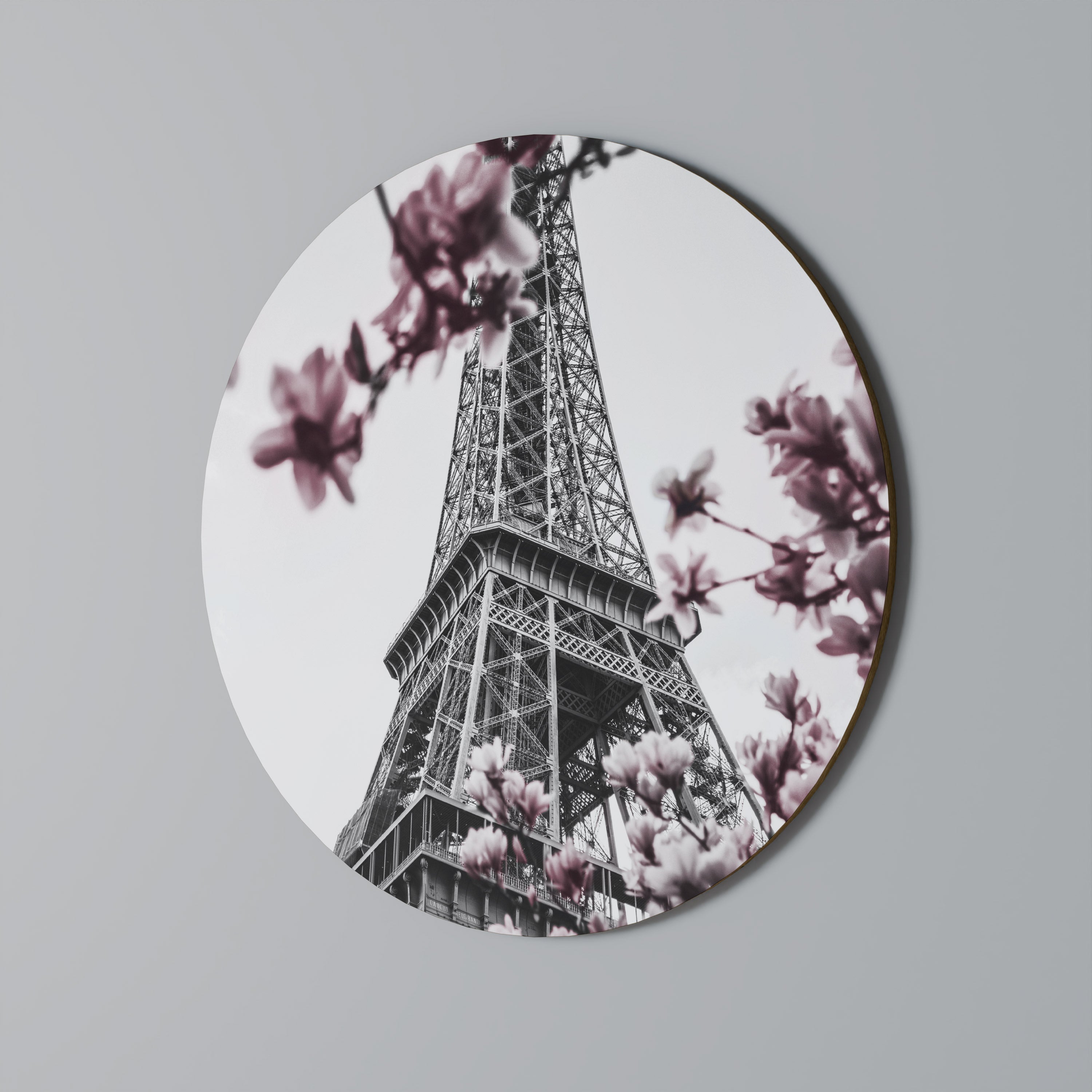 EIFFEL IN BLOOM Quadro Redondo Decorativo