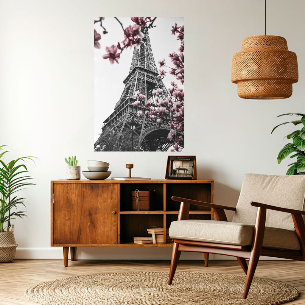 EIFFEL IN BLOOM Poster Vertical Autocolante