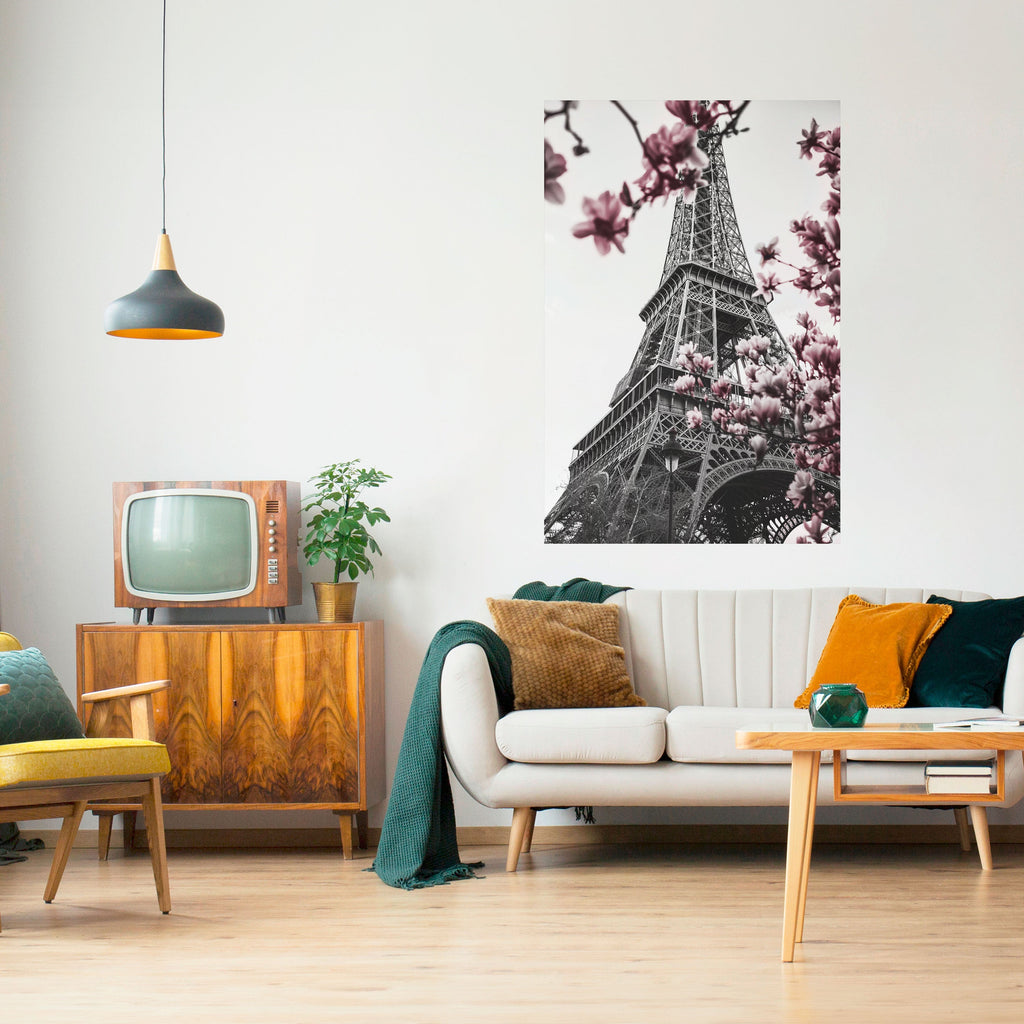 EIFFEL IN BLOOM Poster Vertical Autocolante