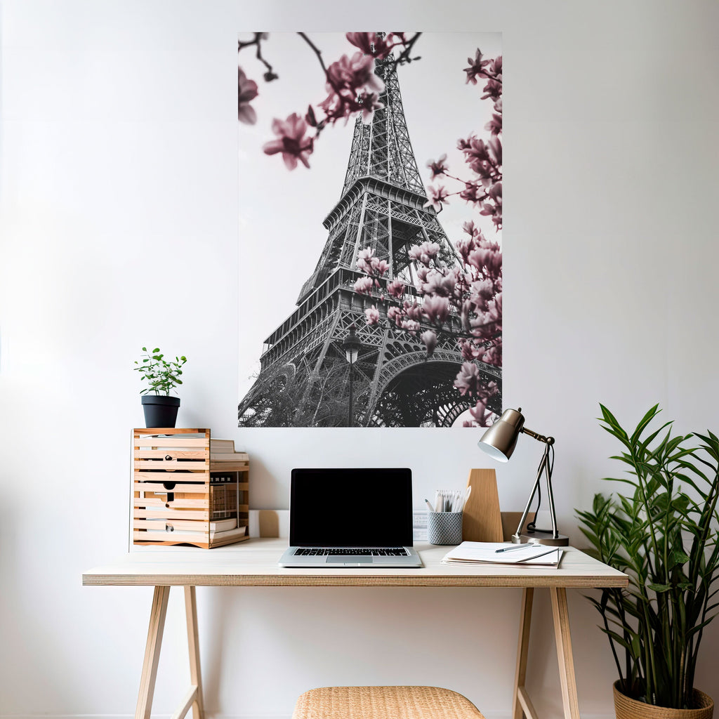 EIFFEL IN BLOOM Poster Vertical Autocolante
