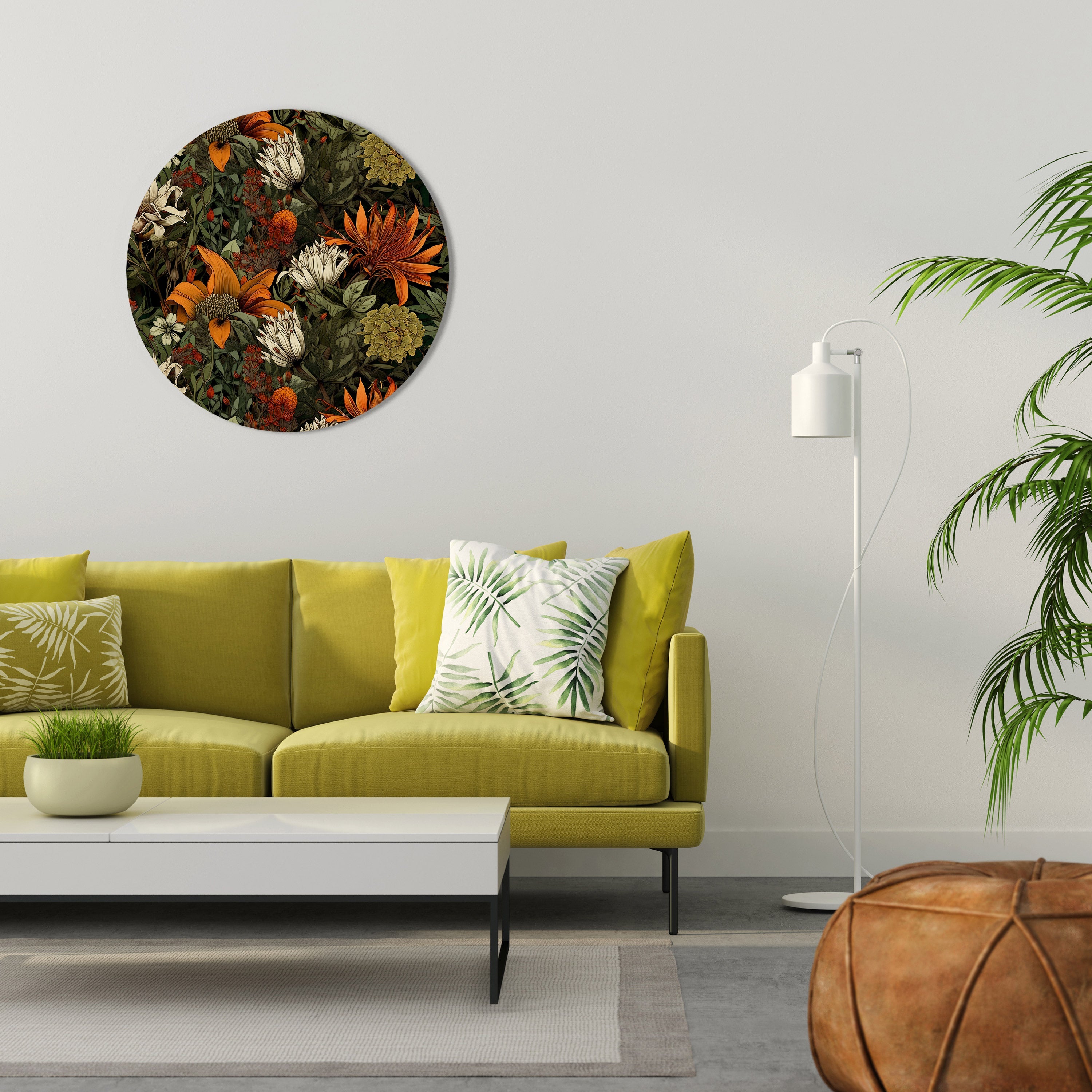 DAWN BLOOM Quadro Redondo Decorativo