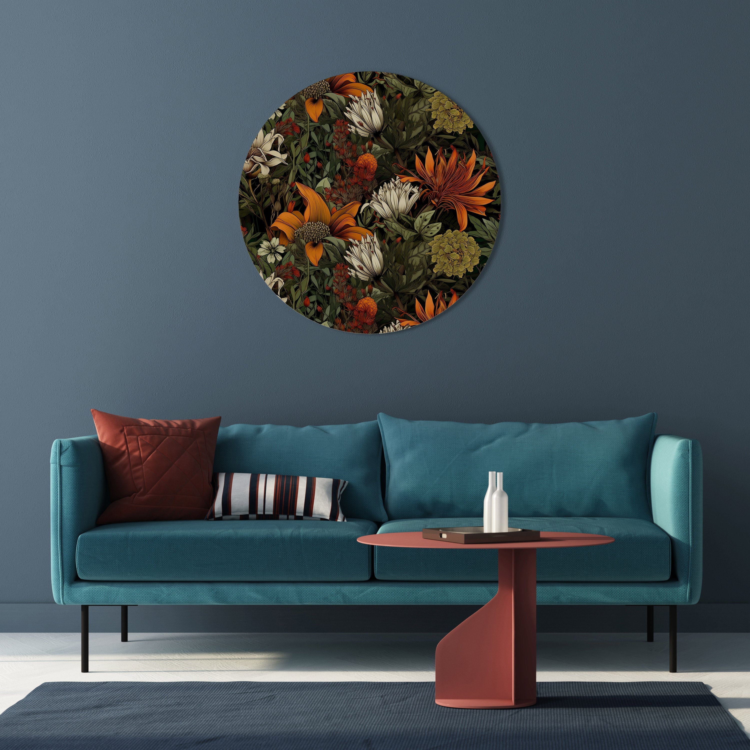 DAWN BLOOM Quadro Redondo Decorativo