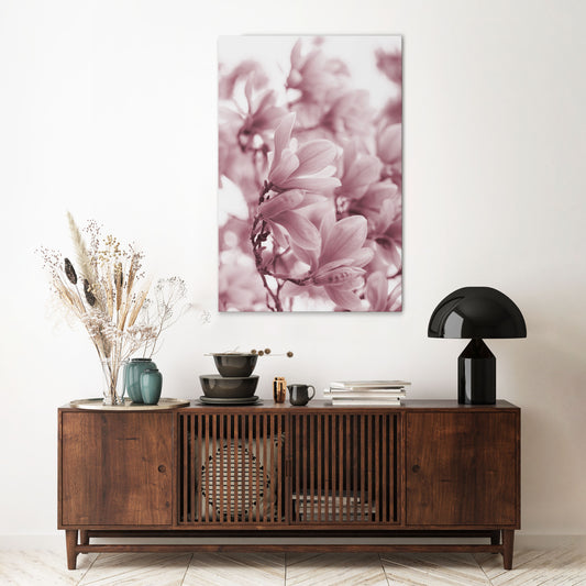 PINK BLOSSOM DREAM Quadro em tela vertical