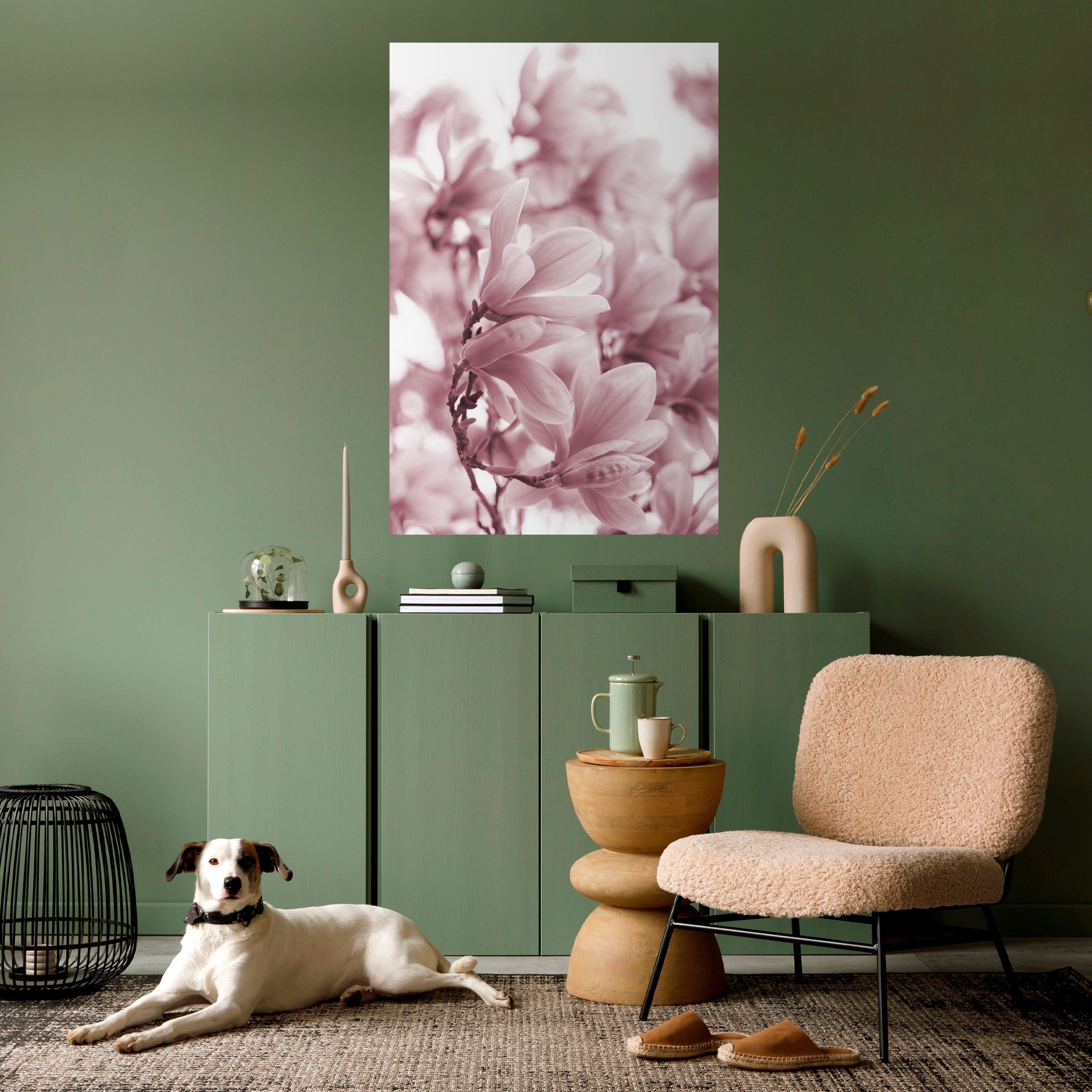 PINK BLOSSOM DREAM Peel and Stick Vertical Poster