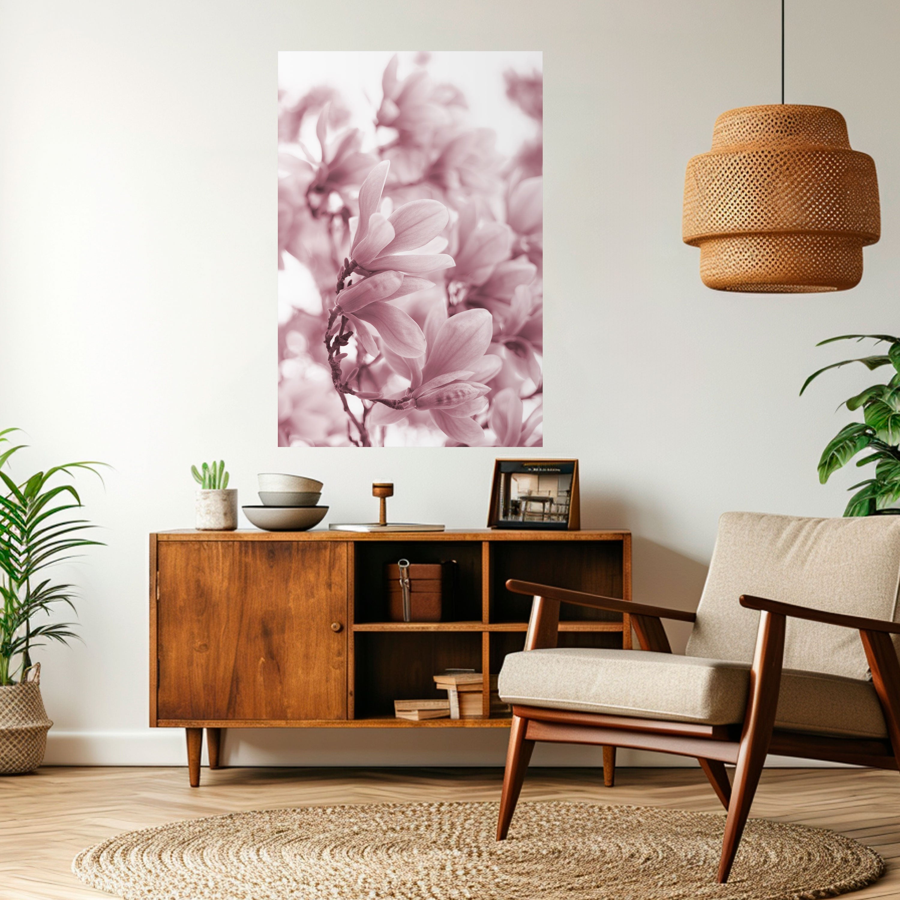 PINK BLOSSOM DREAM Poster Vertical Autocolante
