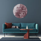 BLUSHED SERENITY Round Wall Art