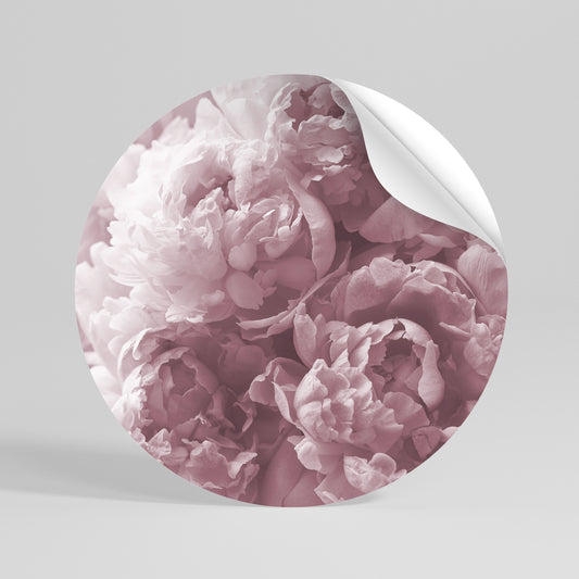 BLUSHED SERENITY Autocolante Redondo Removível