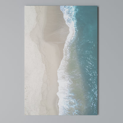 SAND AND SEA HARMONY Vertical Canvas Print