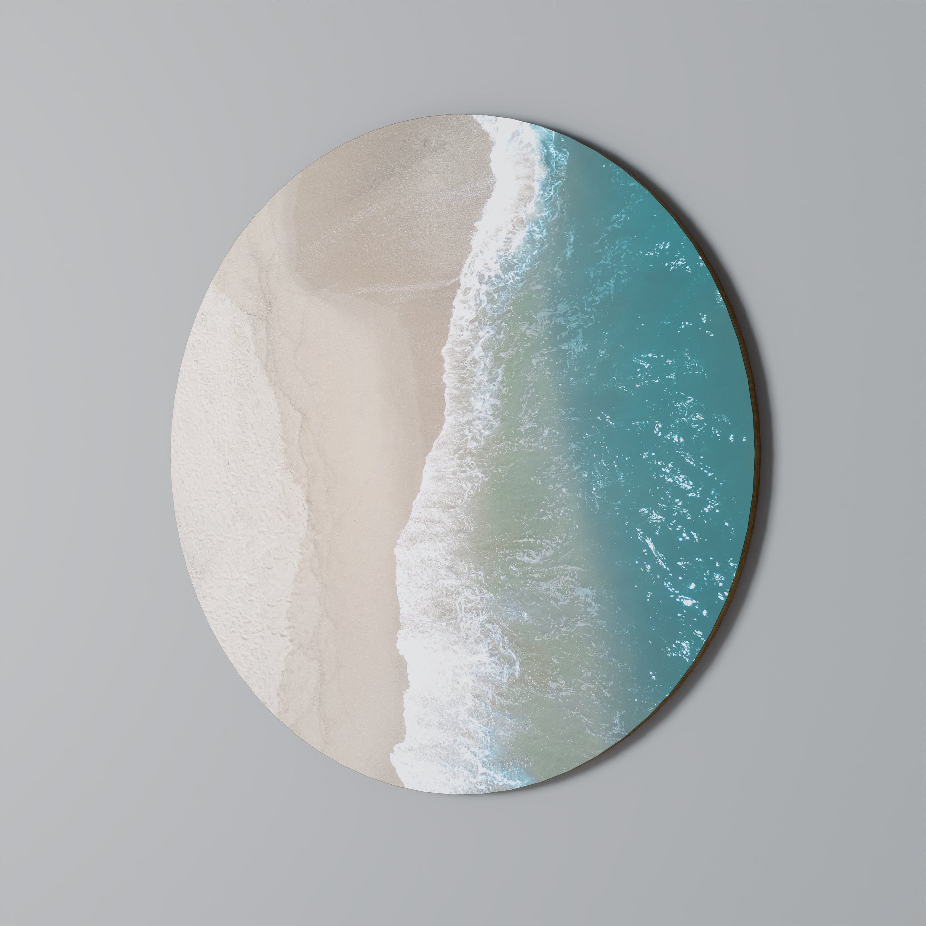 SAND AND SEA HARMONY Quadro Redondo Decorativo