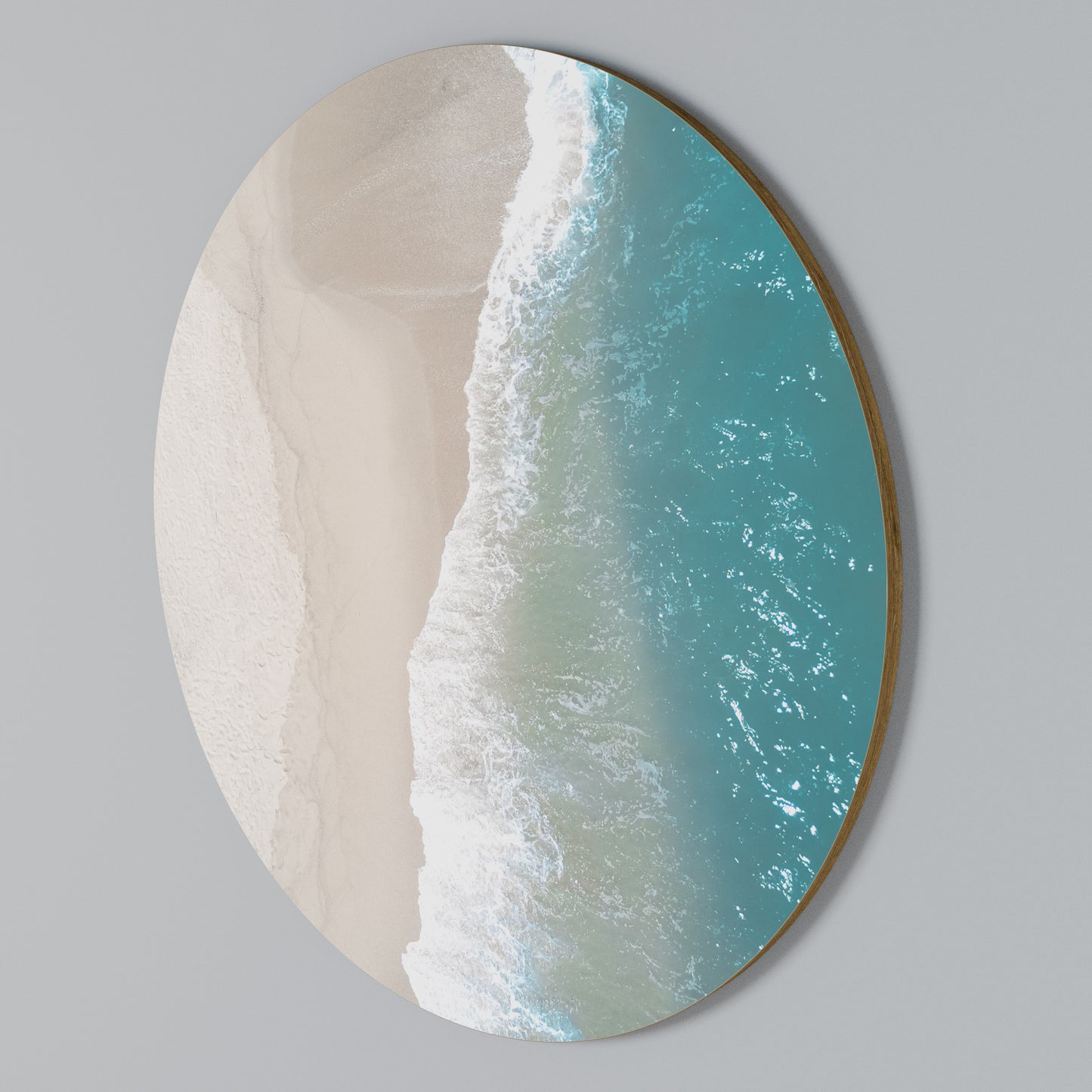 SAND AND SEA HARMONY Arte de Parede Redonda