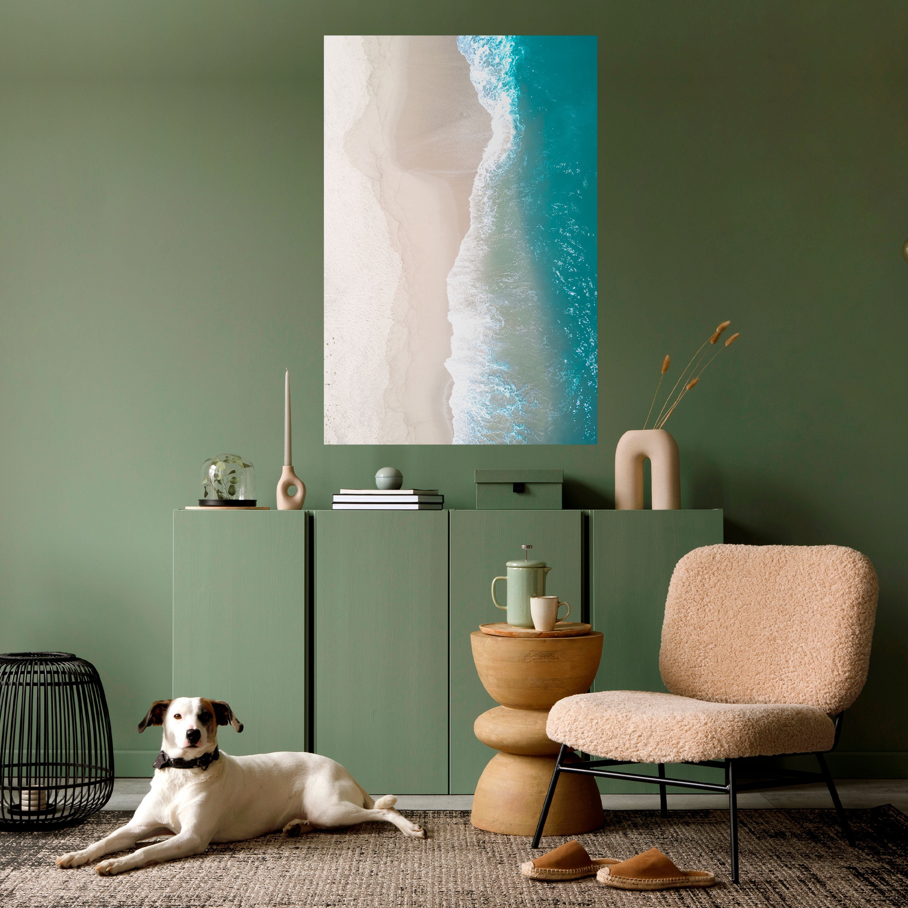 SAND AND SEA HARMONY Poster Vertical Autocolante