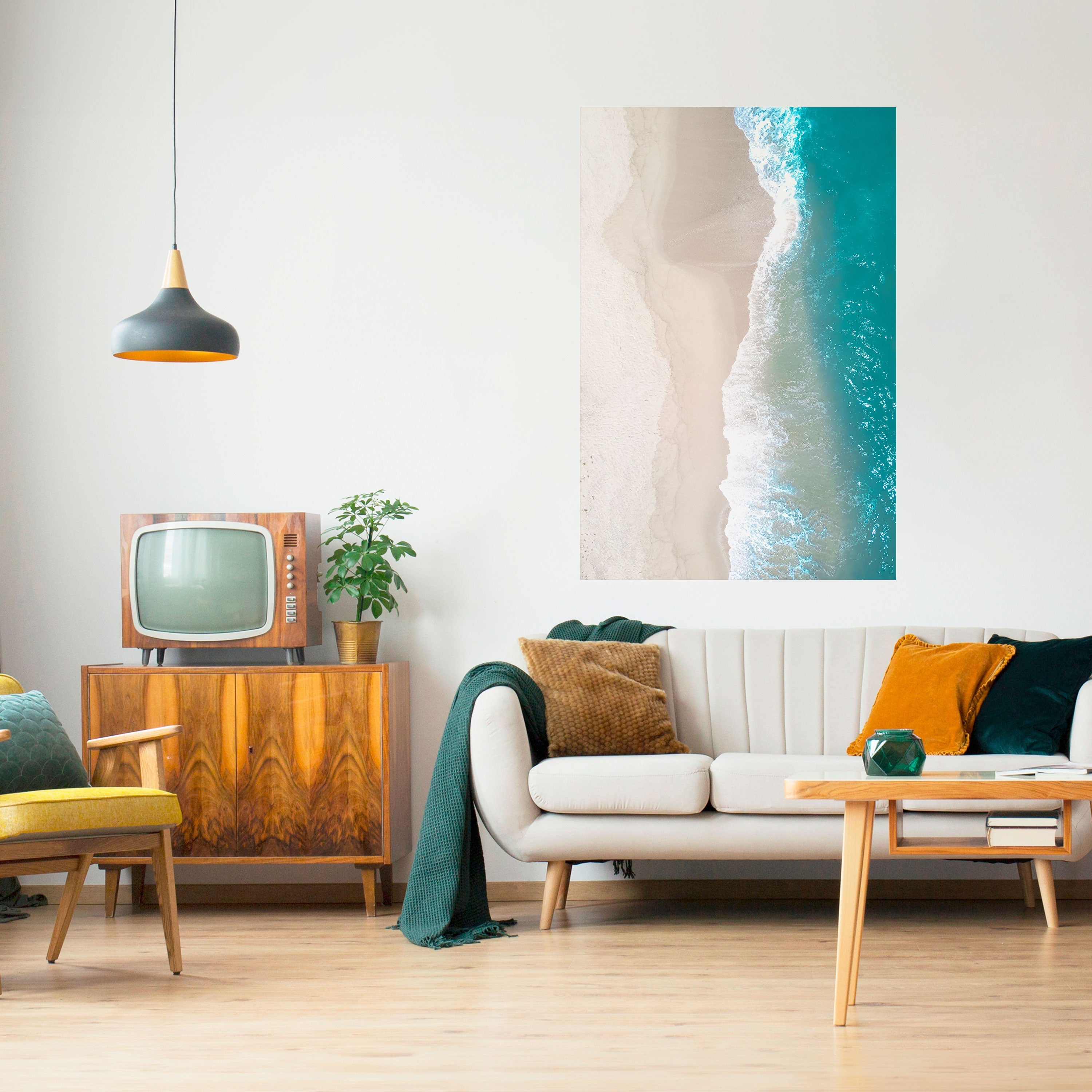 SAND AND SEA HARMONY Poster Vertical Autocolante