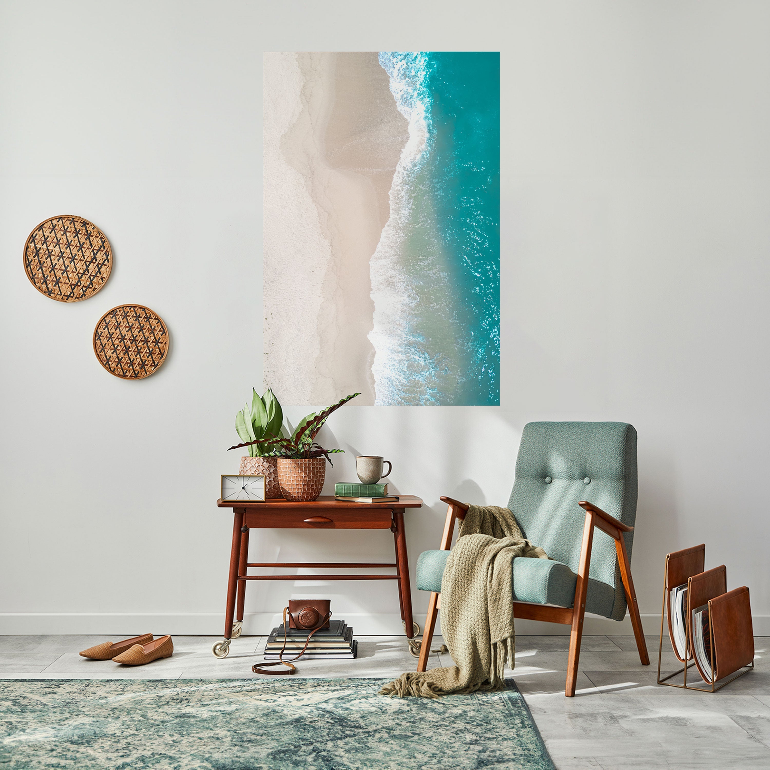 SAND AND SEA HARMONY Poster Vertical Autocolante