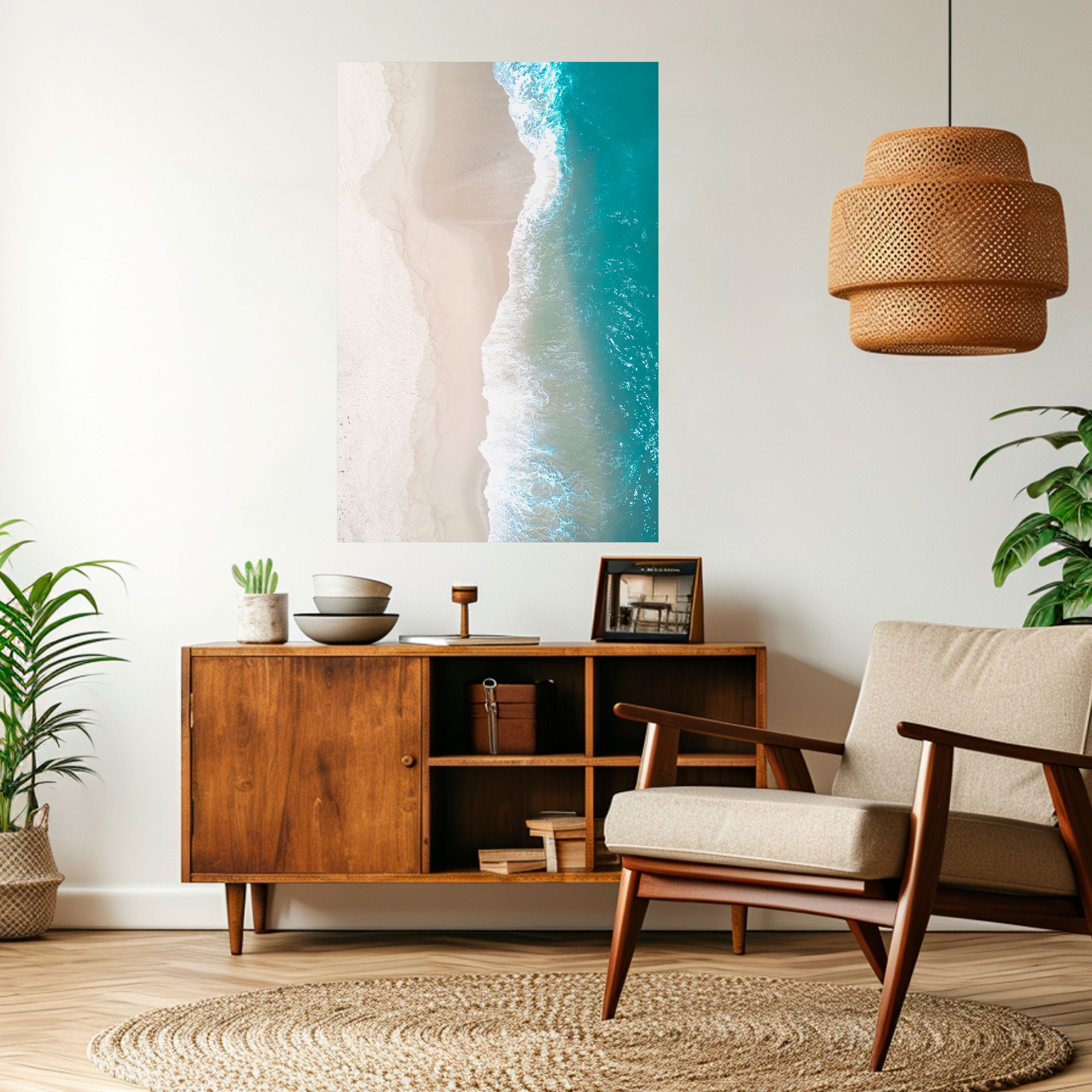 SAND AND SEA HARMONY Poster Vertical Autocolante