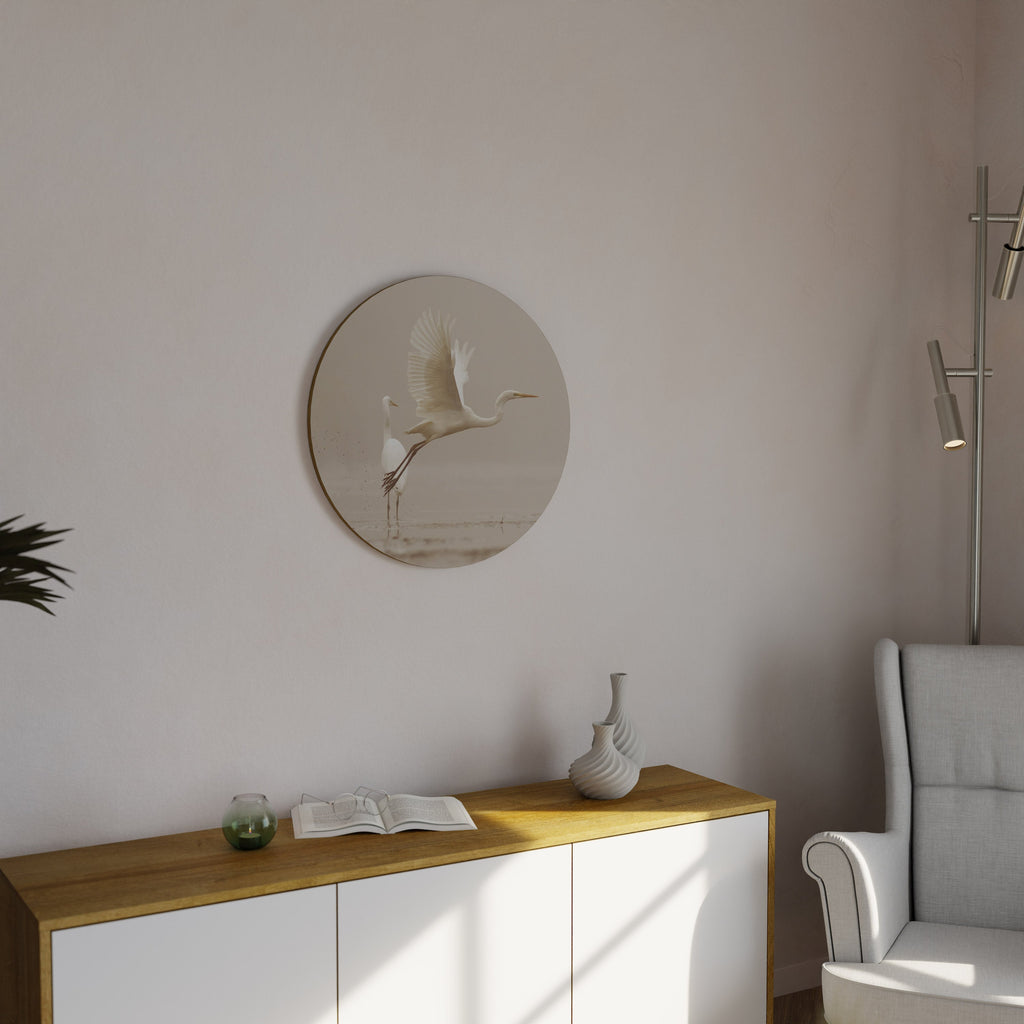 ELEGANT ASCENT Quadro Redondo Decorativo